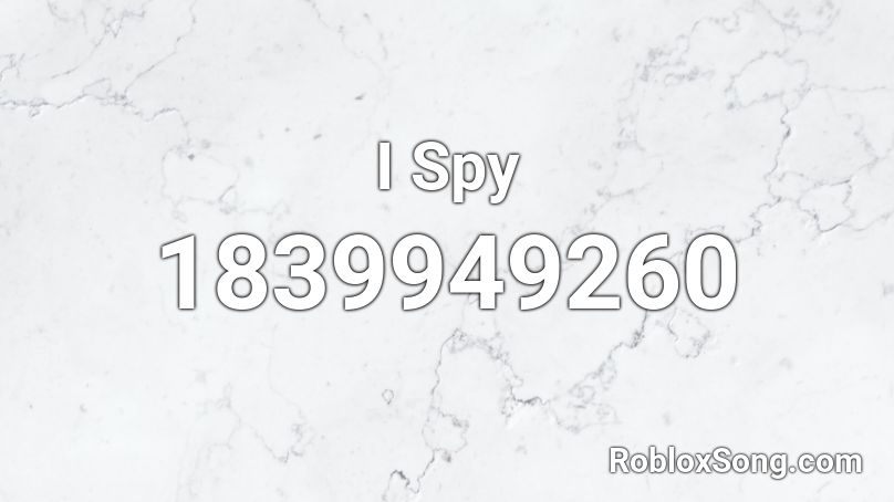 roblox music code for ispy