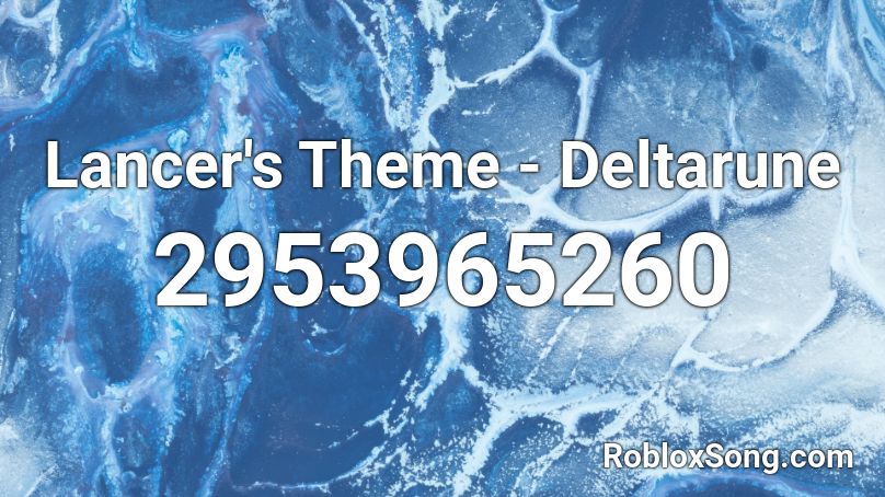 Lancer's Theme - Deltarune Roblox ID