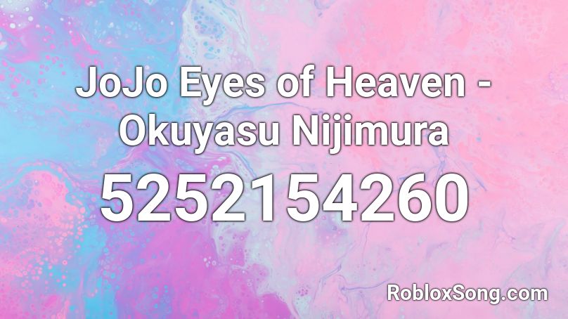 JoJo Eyes of Heaven - Okuyasu Nijimura Roblox ID