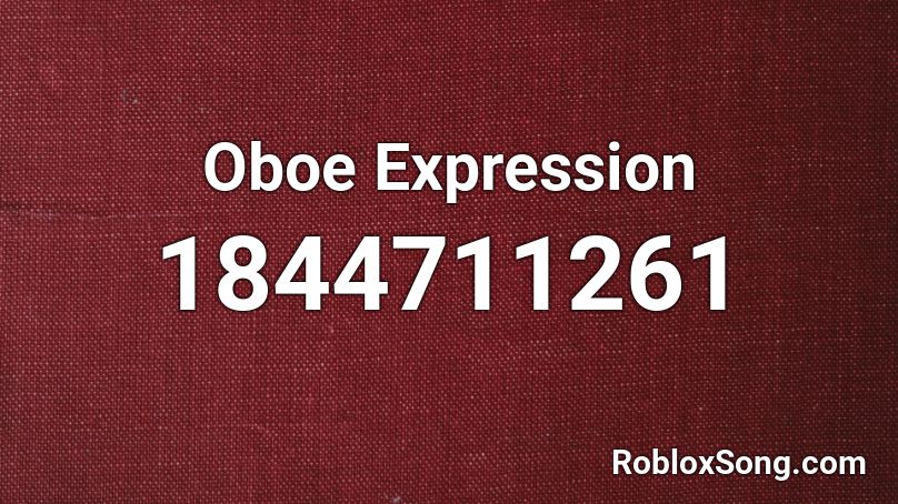 Oboe Expression Roblox ID