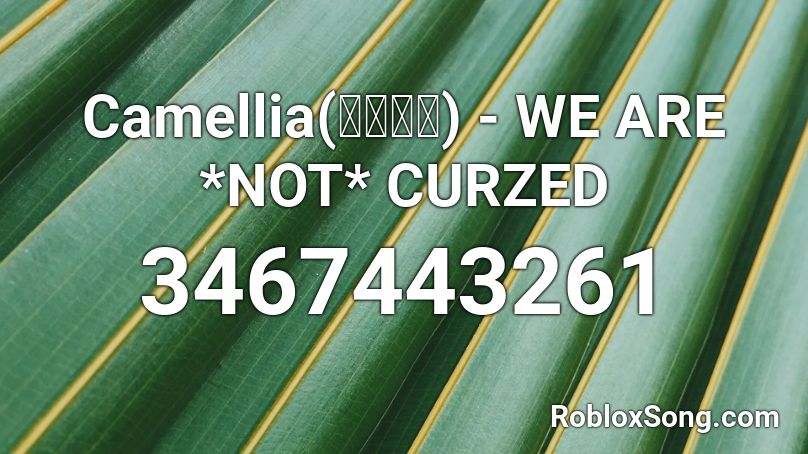 Camellia(かめりあ) - WE ARE *NOT* CURZED Roblox ID