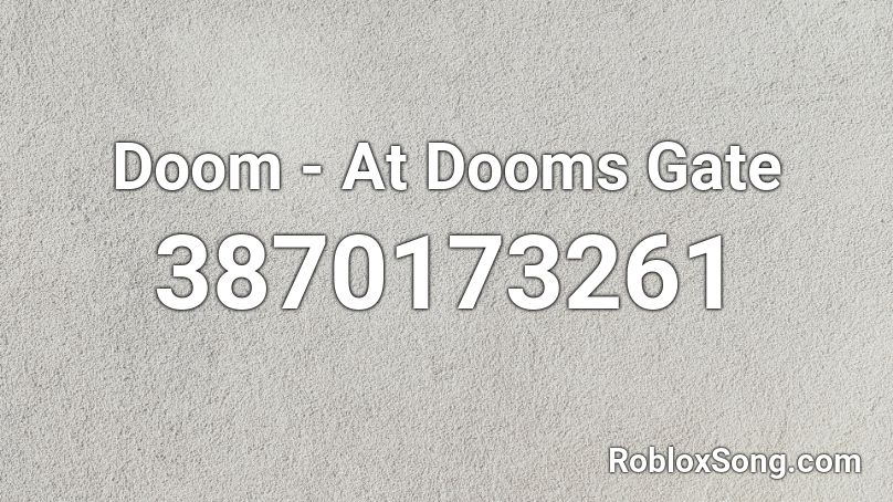 doom music roblox id