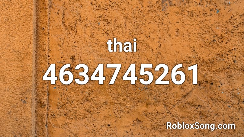 thai Roblox ID