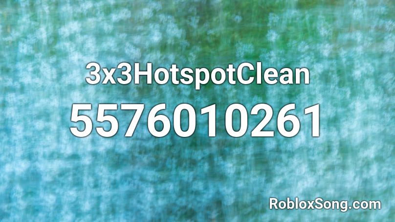 3x3HotspotClean Roblox ID