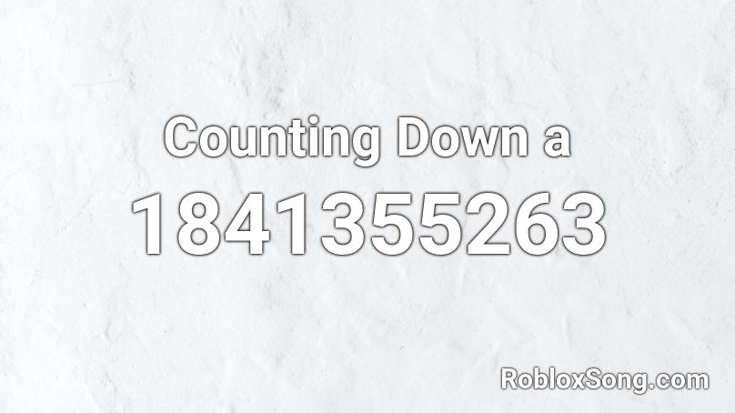 Counting Down a Roblox ID