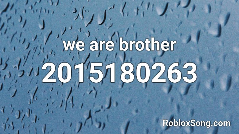 we are brother Roblox ID