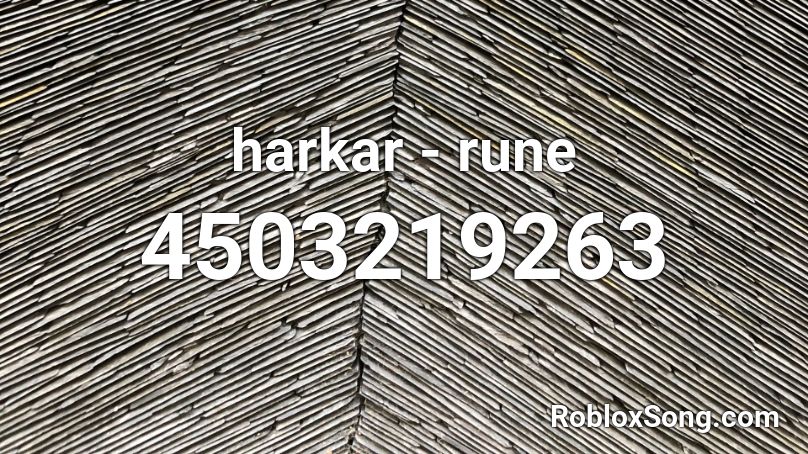 harkar - rune Roblox ID