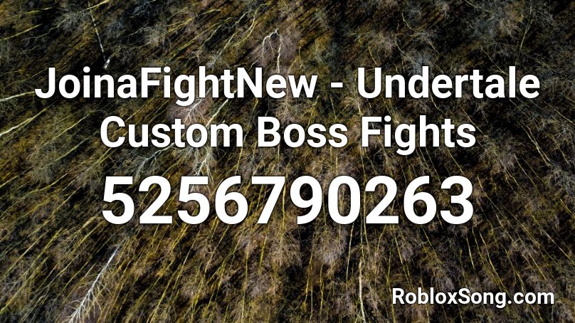 JoinaFightNew - Undertale Custom Boss Fights Roblox ID