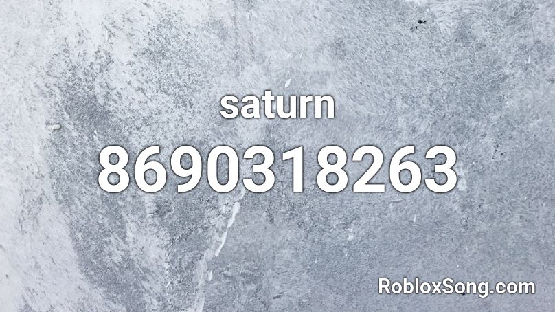 saturn  Roblox ID