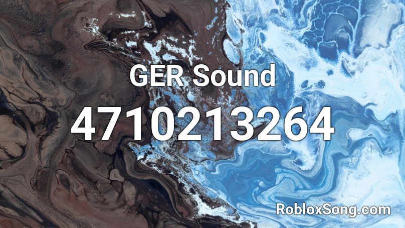 GER Sound Roblox ID