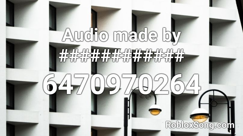 Audio made by STAFF-DESIRED Roblox ID