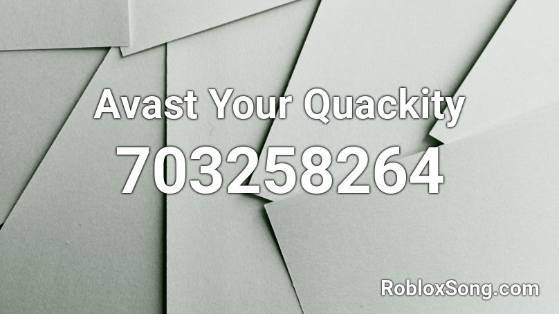 Avast Your Quackity Roblox ID