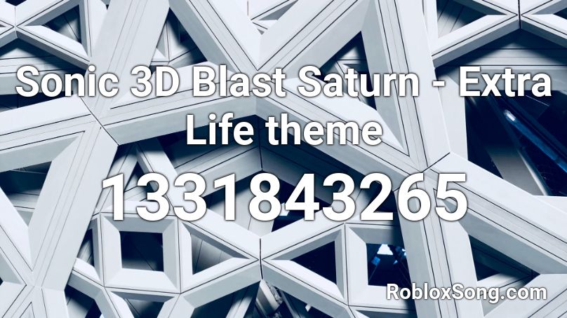 Sonic 3D Blast Saturn - Extra Life theme Roblox ID