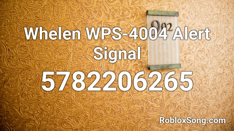 Whelen WPS-4004 Alert Signal Roblox ID