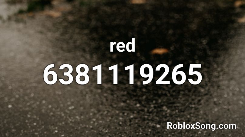 red Roblox ID