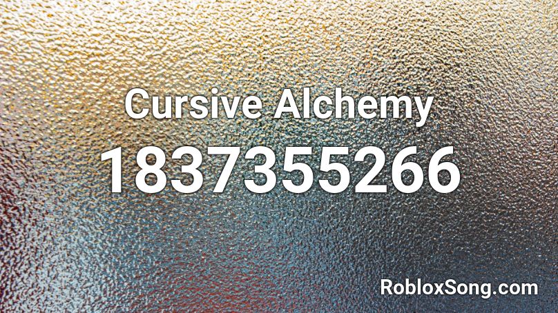 Cursive Alchemy Roblox ID