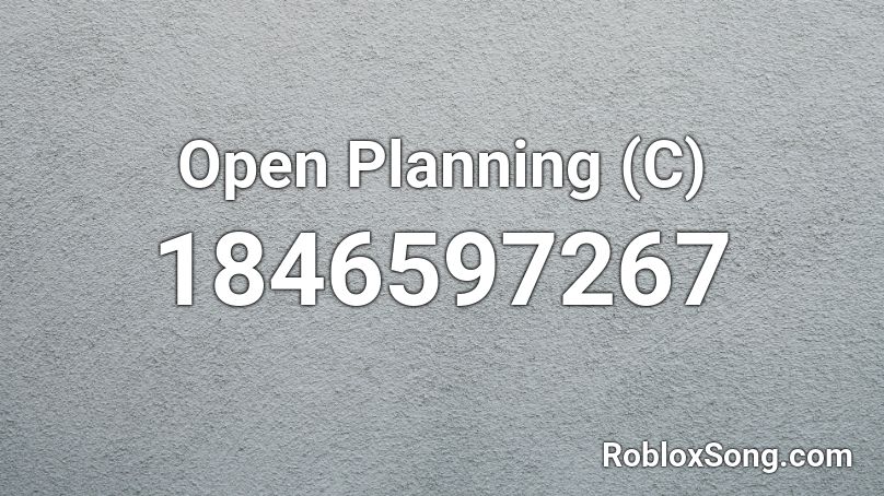 Open Planning (C) Roblox ID