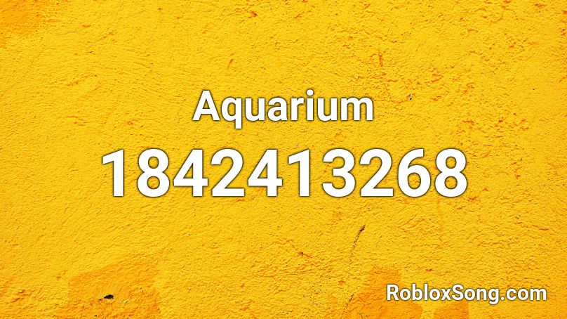 Aquarium Roblox ID