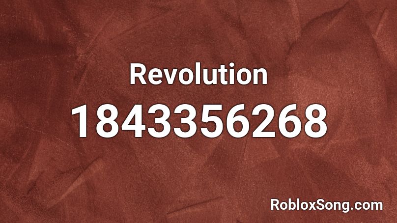 Revolution Roblox ID