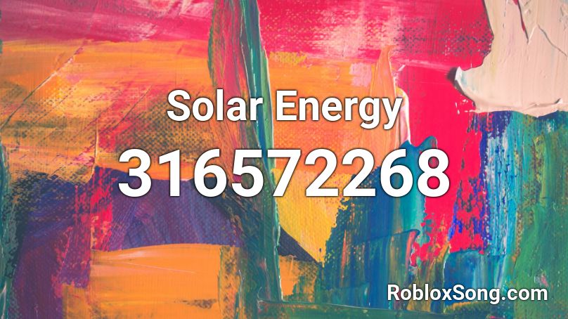 Solar Energy Roblox ID