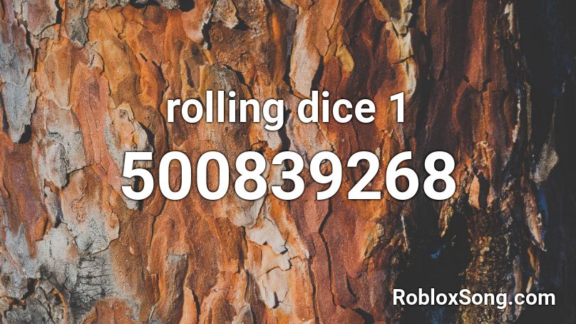 rolling dice 1 Roblox ID