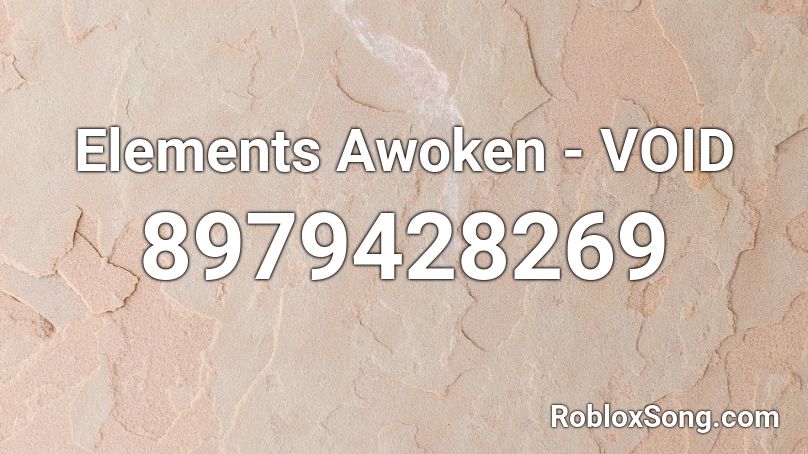 Elements Awoken - VOID Roblox ID