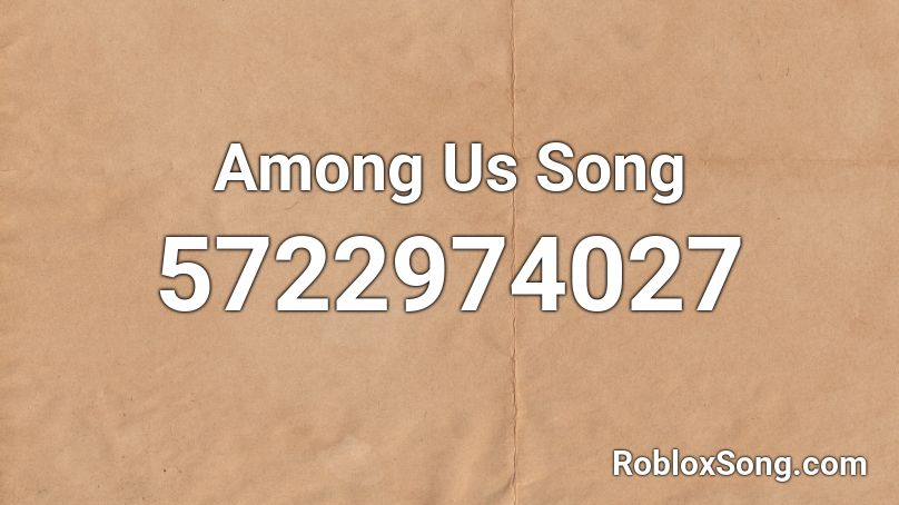 Among Us Song Roblox ID