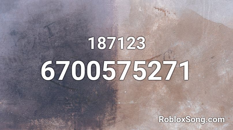 187123 Roblox ID