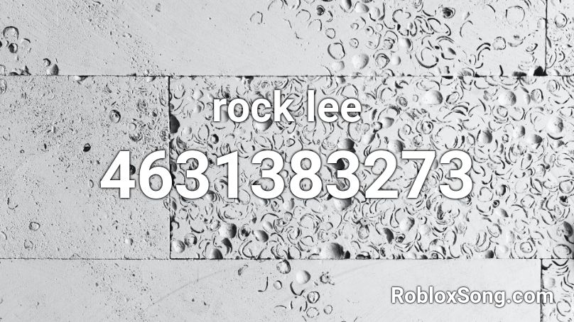 rock lee Roblox ID
