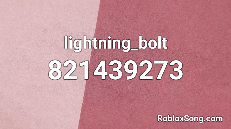 lightning_bolt Roblox ID
