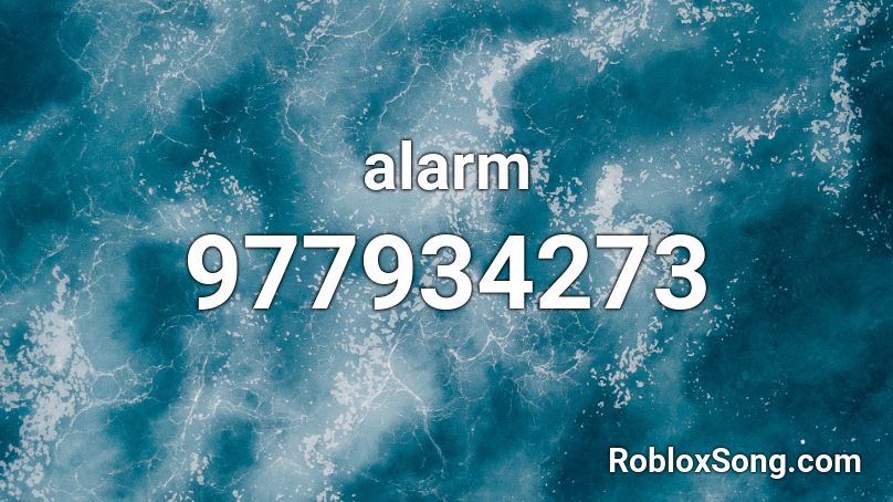 alarm Roblox ID