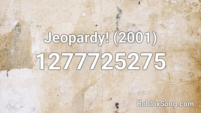 Jeopardy! (2001) Roblox ID