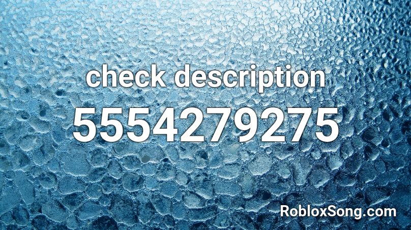 check description Roblox ID