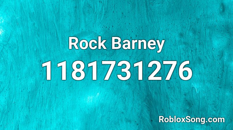 Rock Barney Roblox ID