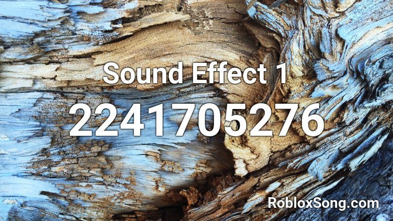 Sound Effect 1 Roblox ID