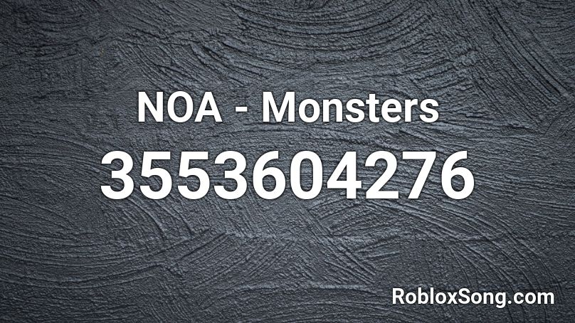 roblox music code monster
