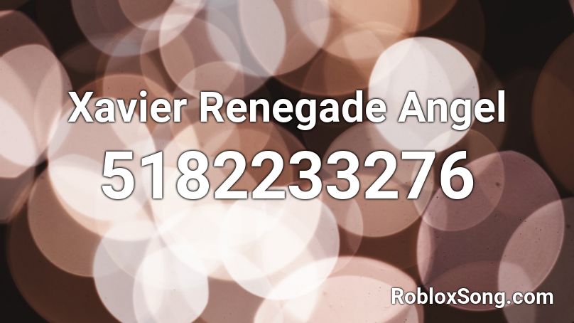 Xavier Renegade Angel Roblox ID