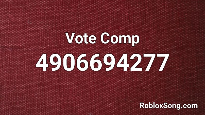 Vote Comp Roblox ID