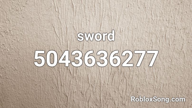 sword  Roblox ID