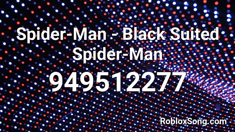 Spider-Man - Black Suited Spider-Man Roblox ID