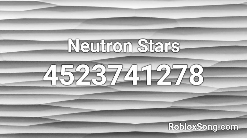Neutron Stars Roblox ID