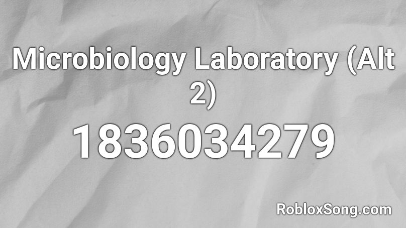 Microbiology Laboratory (Alt 2) Roblox ID