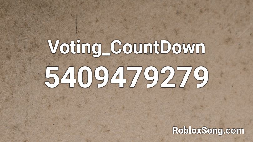 Voting_CountDown Roblox ID