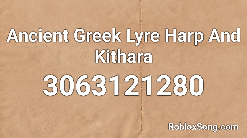Ancient Greek Lyre Harp And Kithara Roblox ID