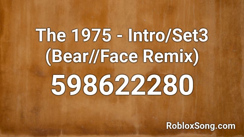 (Bear//Face Roblox ID
