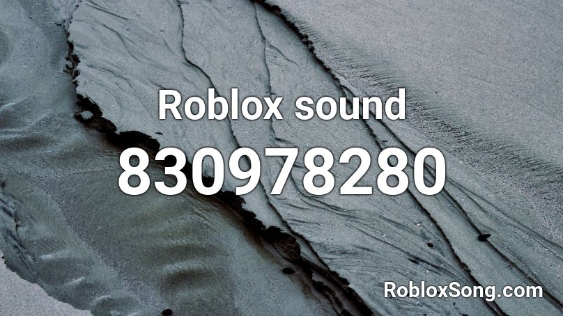 Roblox sound Roblox ID