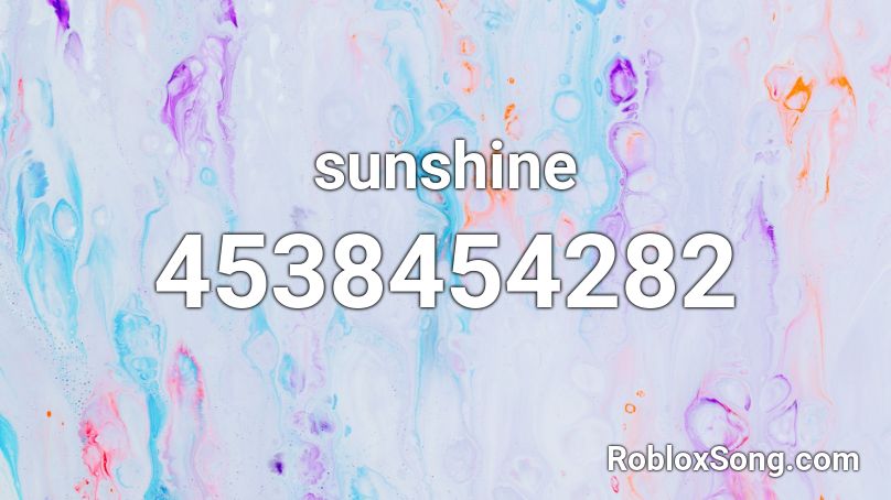 sunshine Roblox ID