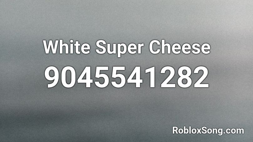 White Super Cheese Roblox ID