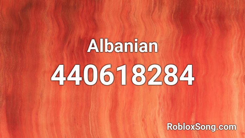 Albanian Roblox ID