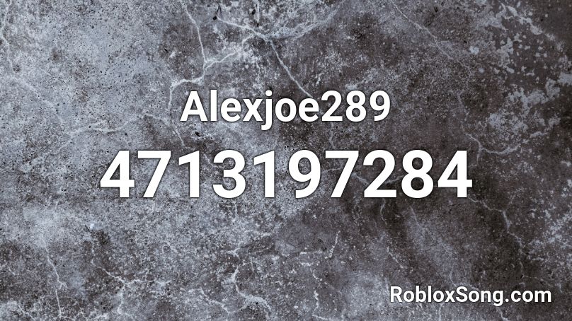 Alexjoe289 Roblox ID
